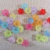 Coupelles fleur en acrylique multicolore 10mm