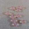 Perles en verre rose 6mm ronde