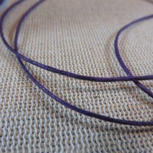 Fil cordon violet 1mm – vente par 10 mètres