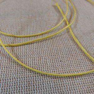 Fil cordon jaune 1mm – vente par 10 mètres
