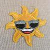 Patch Soleil thermocollant grand écusson soleil à lunette