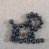 Perles Hématite 4mm ronde noir magnétique