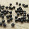 Perles noir 4mm acrylique pour bijoux