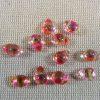 Perles goutte rose orange larme en verre 9x6mm - lot de 10