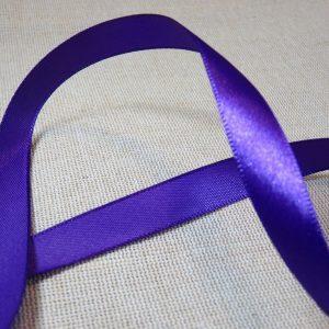 Ruban satin violet foncé 13mm polyester – par 7 mètres