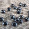 Perles soucoupe hématite noir Gunmétal 4x2mm - lot de 25