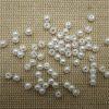 Perles de rocaille 3mm blanche acrylique - lot de perle à enfiler