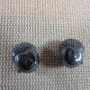 Perles tête de Bouddha noir en Hématite 10mm - lot de 2