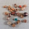 Perles bois diverse forme et couleur pour création bijoux - lot de 25