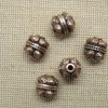 Perles tonneau pointe cuivre 10mm bijoux punk - lot de 5