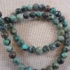 Perles Turquoise Africaine 6mm pierre de gemme - lot de 10