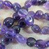 Perles Améthyste galet violet 8mm à 10mm - lot de 10 pierre de gemme