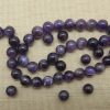 Perles Améthyste 8mm violet ronde - lot de 10 pierre de gemme