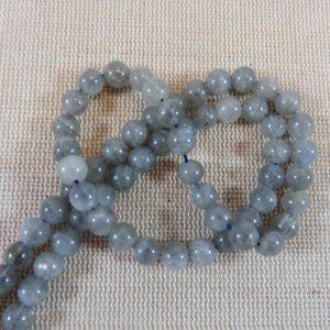 Perles Labradorite 6mm ronde pierre de gemme – lot de 10