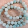 Perles Amazonite 8mm pierre de gemme ronde - lot de 10