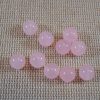 Perles agate rose 6mm pierre de gemme - lot de 10