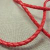 Cordon tressé rouge 5mm collier bracelet - vente au mètre