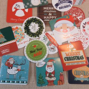 étiquettes autocollante Noël stickers scrapbooking / 38pcs