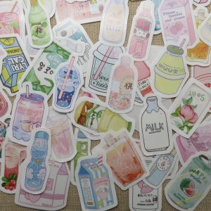 étiquettes bouteille de lait boisson stickers scrapbooking autocollant / 25pcs