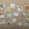 étiquettes autocollant Hamster scrapbooking - stickers papier pour décoration / 15pcs