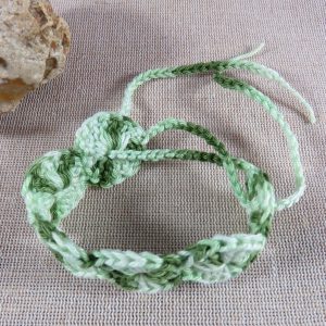 Bracelet de cheville bohème textile en coton crocheté bijoux d’été