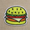 Patch Hamburger écusson thermocollant 50mm pour vêtement
