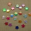 Perles étoile acrylique 11mm multicolore - lot de 25