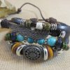 Bracelet Amérindien plume aile perles - bijoux mixte bohème