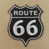 Ecusson Route 66 thermocollant patch pour vêtement motard