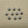 Perles soucoupe 4mm intercalaire acier inoxydable - lot de 10