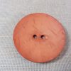 Grand bouton orange effet sculpté poterie 60mm Dill