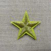 Ecusson étoile Or thermocollant 30mm, patch textile à repasser