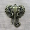 Pendentif tête éléphant bronze hindou Ganesh 55mm en métal