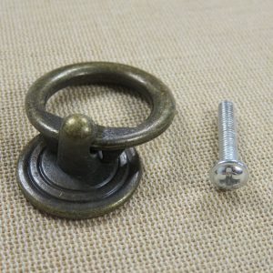 Poignée anneau de tiroir bronze meuble style rétro