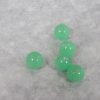 Perles en verre verte 6mm ronde - lot de 20