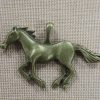 Pendentif cheval galop bronze 63mm en métal
