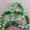 Perles Jaspe impériale 8mm teinté vert pierre de gemme