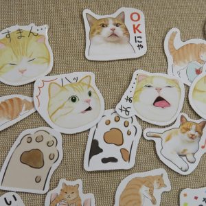 Stickers chat étiquettes kawaii autocollant scrapbooking – 23pcs