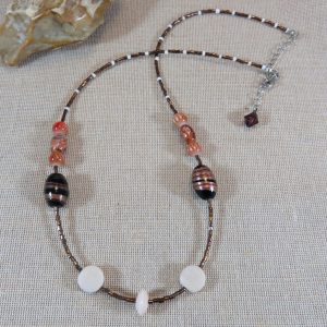 Collier ethnique perlée – bijoux cadeaux unique pour femme