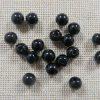Perles noir 6mm acrylique pour bijoux