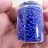 Perles de rocaille bleu saphir 2mm en verre