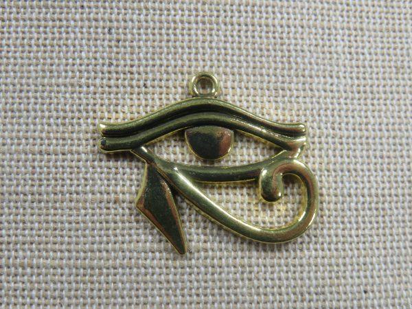 Pendentif œil d'Horus doré dieu égyptien 25mm