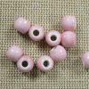 Perles céramique rose 6mm