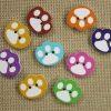 Boutons patte de chat 15mm multicolore - lot de 10 bouton de couture