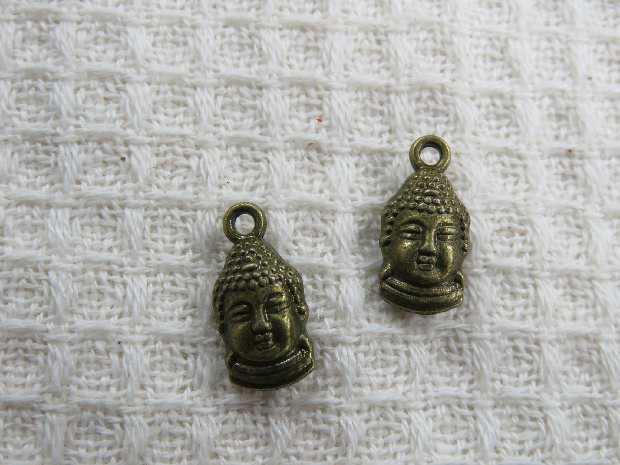 Breloques Bouddha bronze 3D pendentif en métal