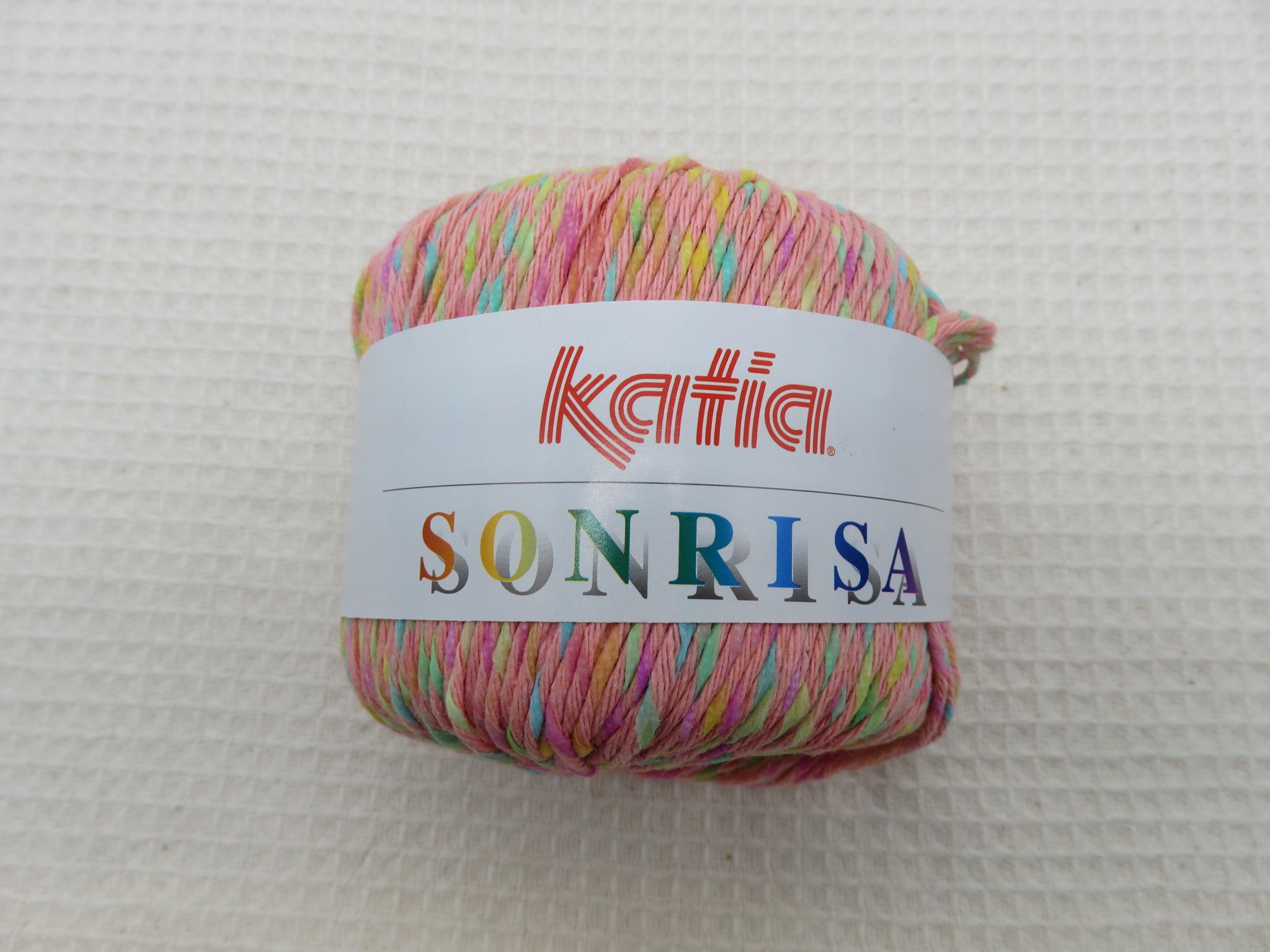 Fil Katia Sonrisa multicolore pelote coton acrylique polyamide