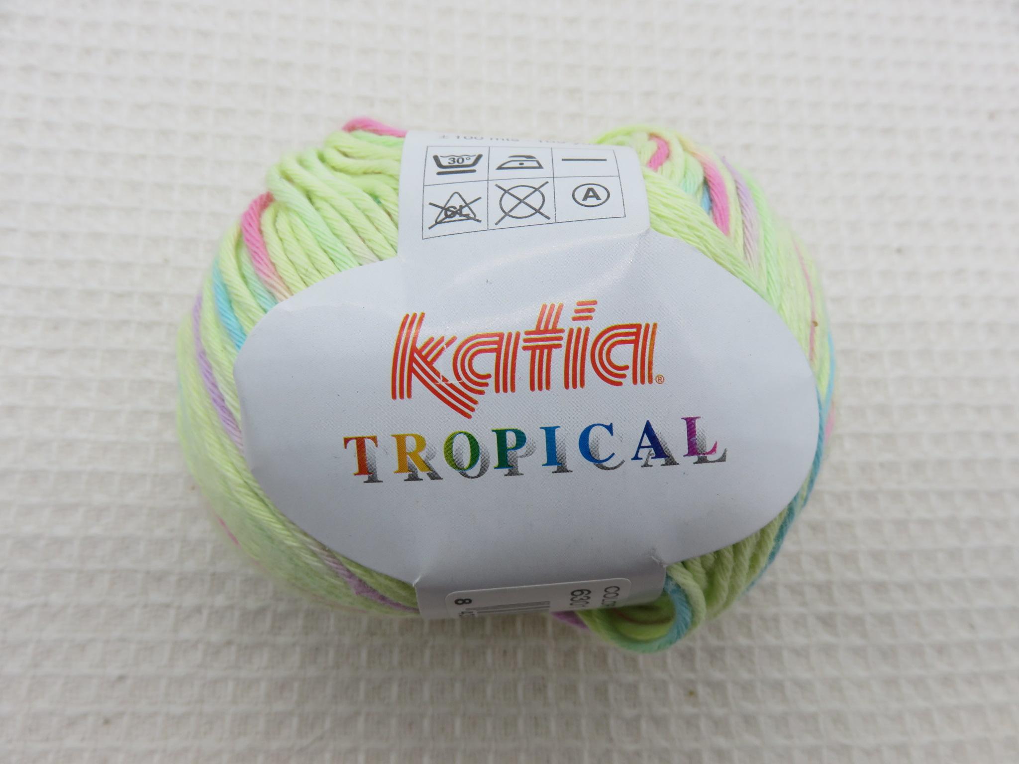 Fil Katia tropical multicolore pelote coton