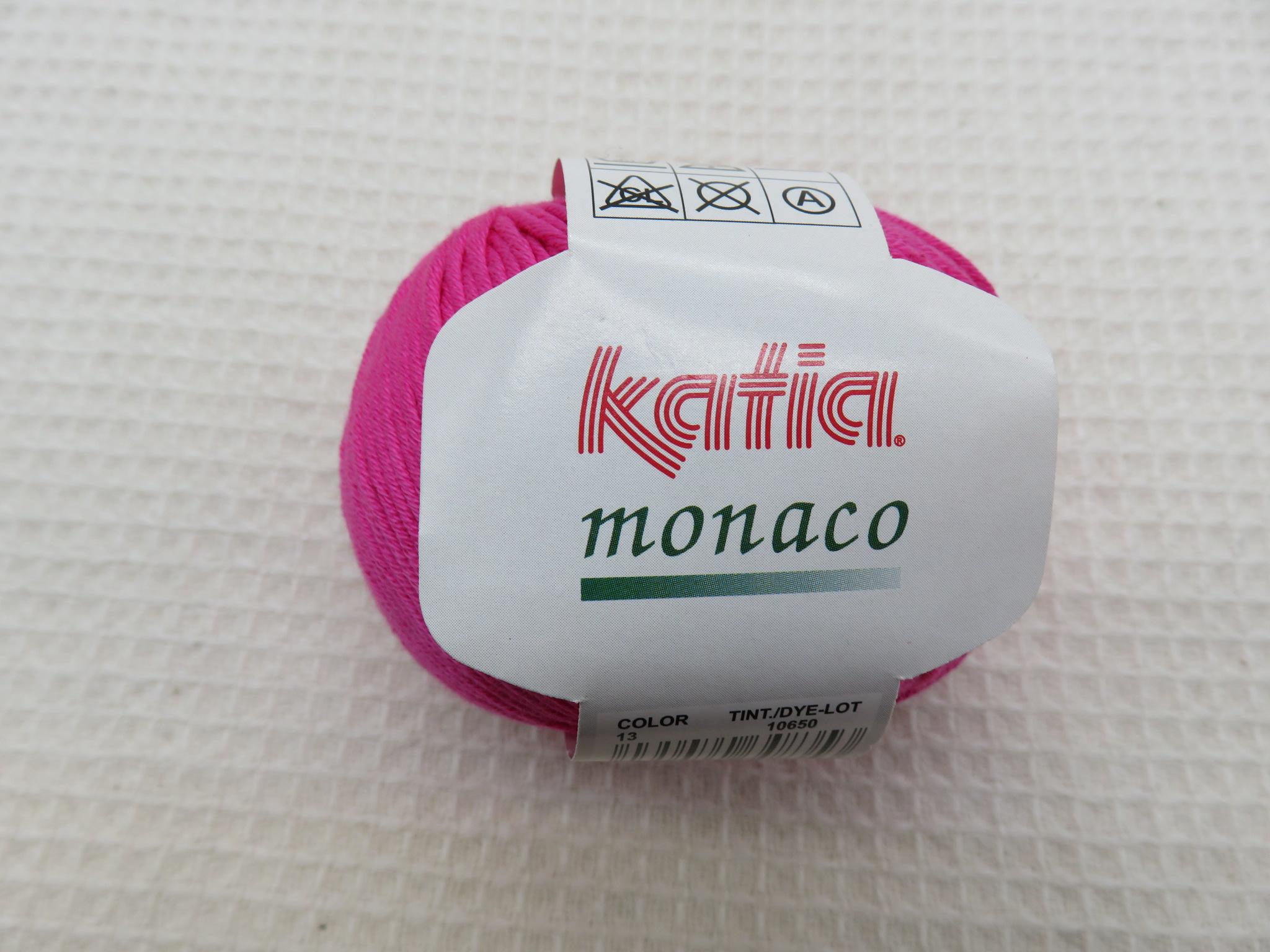 Fil coton Katia Monaco rose pelote coton mercerisé