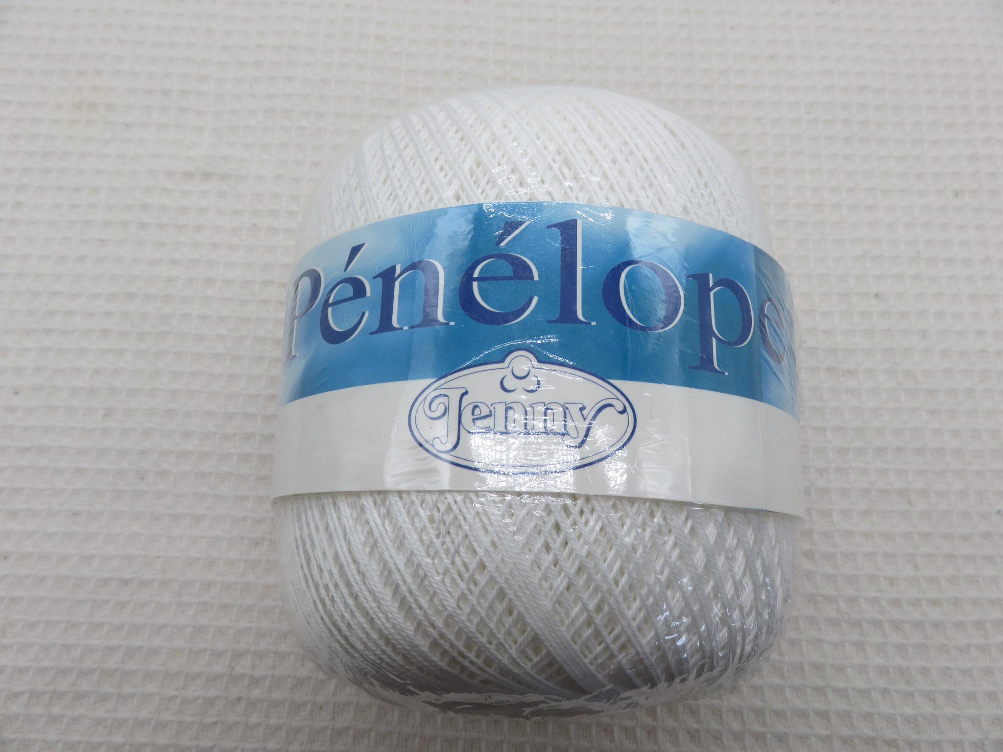 Coton blanc mercerisé Jenny Pénélope pelote Fil 100% coton
