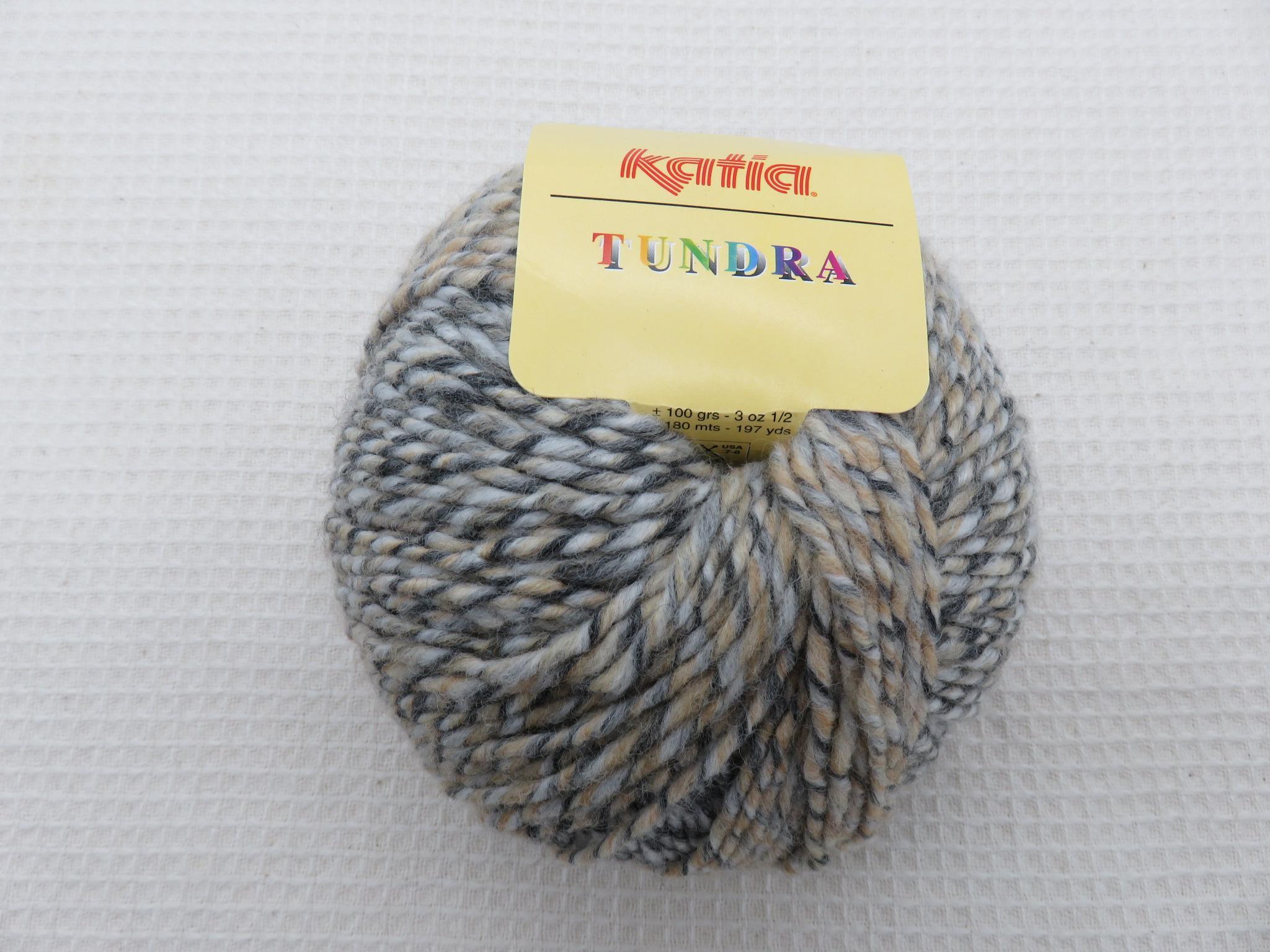 Laine Katia Tundra pelote multicolore gris beige laine acrylique viscose